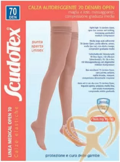 Scudotex Gran Riposo Cotton gambaletto uomo 280 Denari 17/20 mmHg art 452