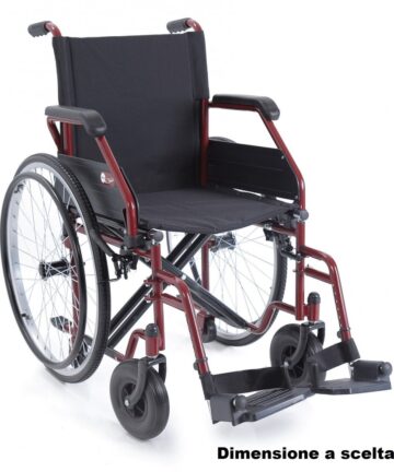 CARROZZINA AD AUTOSPINTA PIEGHEVOLE - DOPPIA CROCIERA - Start 2 Rossa