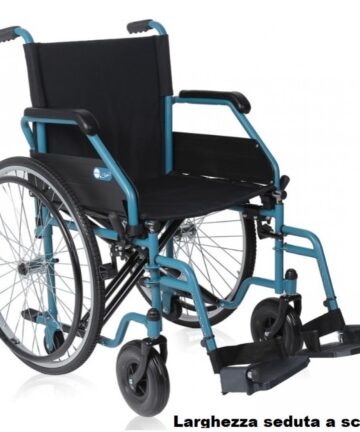 SEDIA A ROTELLE PIEGHEVOLE AUTOSPINTA A DOPPIA CROCIERA - Start 3