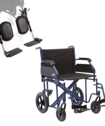 Sedia a rotelle pieghevole bariatrica Plus GO! con pedane elevabili